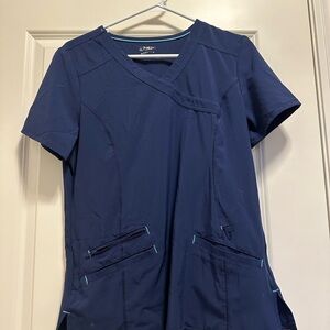 Scrubstar Women's Navy Blue Scrub Top